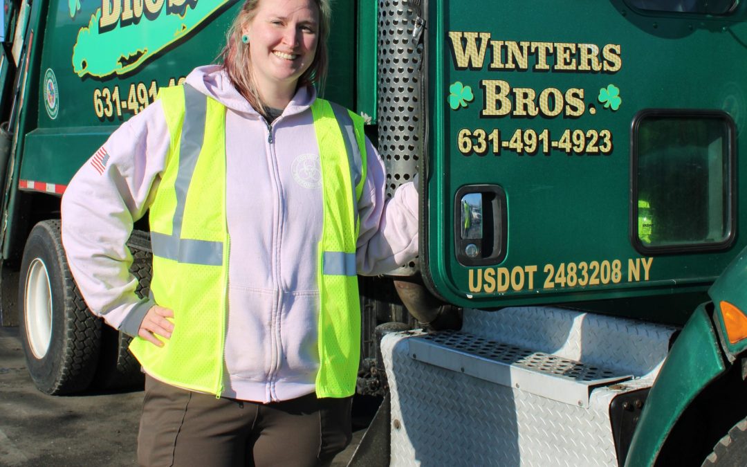 Long Island Waste Company Celebrates First Female Driver